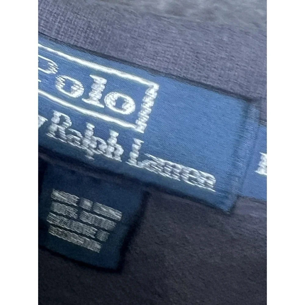 Polo Ralph Lauren Mens Large Grey Neon Yellow Pony Short Sleeve Pique Polo Shirt